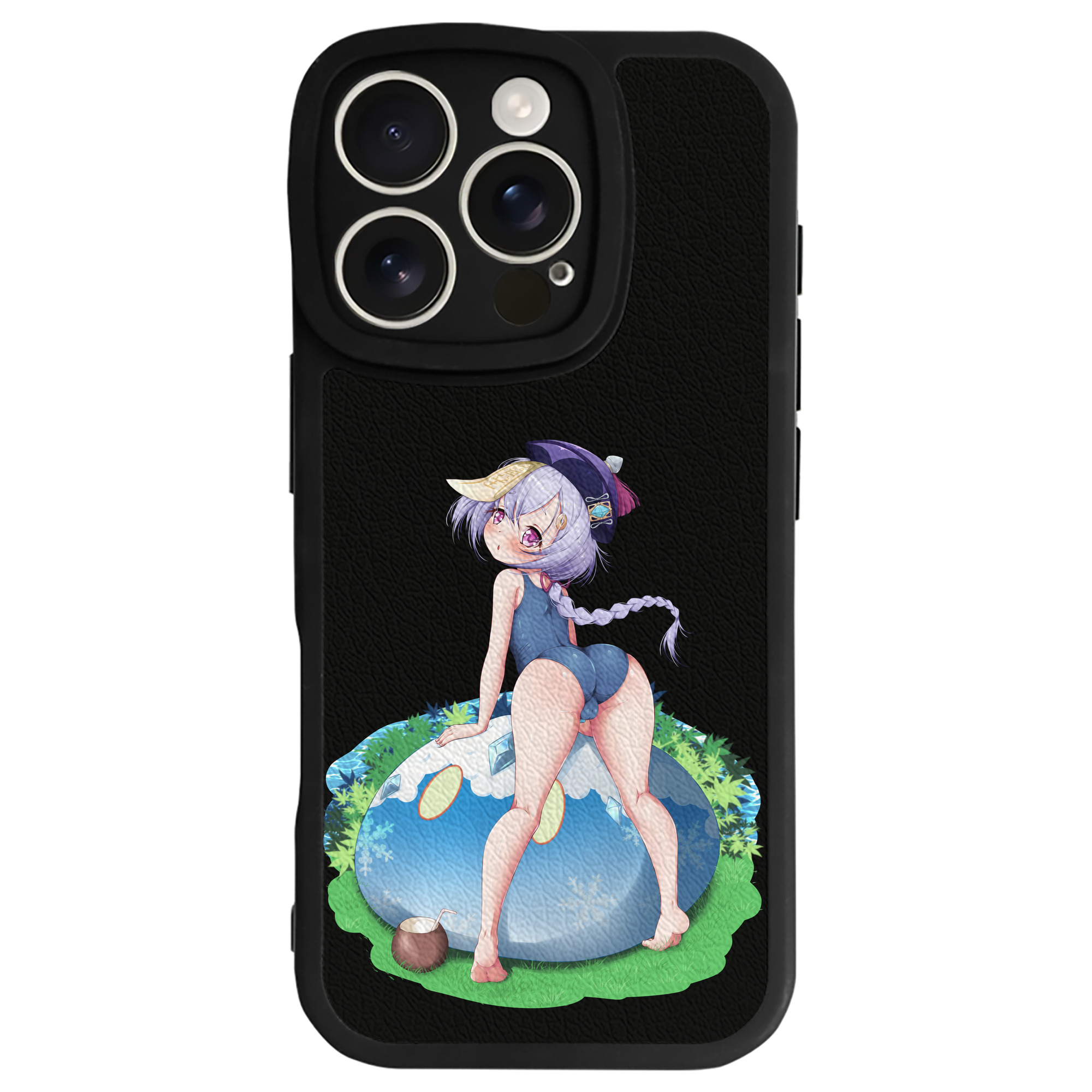 げんし神 七七 なな  genshin Nana 【iPhone 16シリーズ対応】シリコンスマホケース（レザー調） 材質：シリコン
